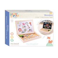 PS897: Wooden 3 In 1 Activity Set